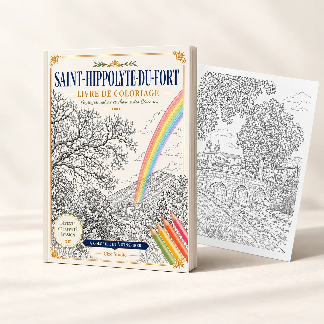 Le prochain livre Saint-Hippolyte-du-Fort Coloriages et une illustration à colorier